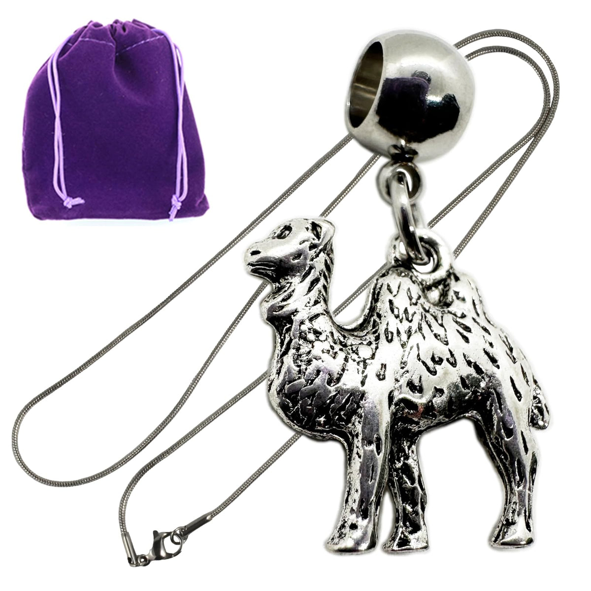 Dave The Bunny Necklace, Silver, Modern