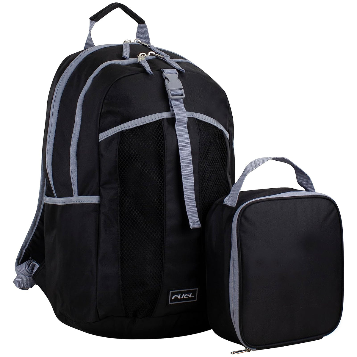FUEL Backpack, One Size, Black W/ Grey