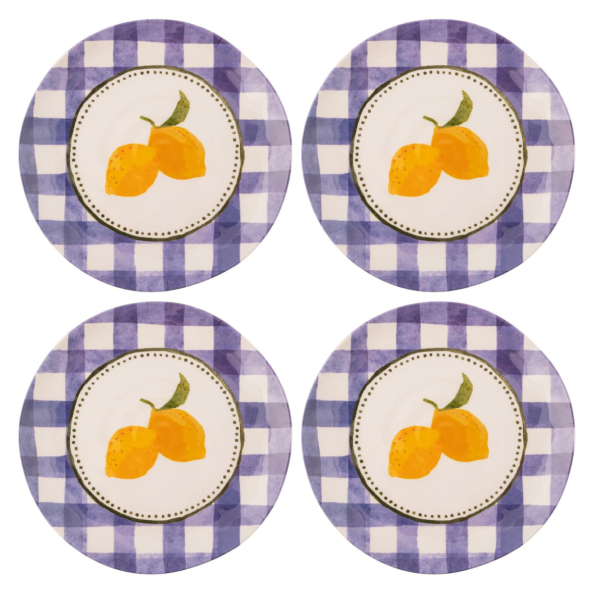 Karma Dishware Plate, Salad Plates, Lemons