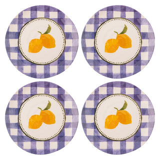 Karma Dishware Plate, Salad Plates, Lemons