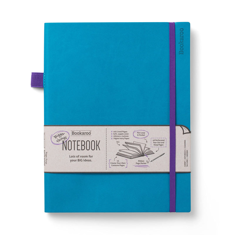 IF Bookaroo Bigger Things Notebook Journal - Turquoise