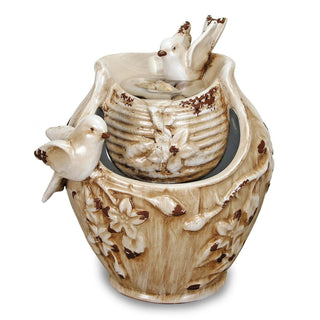 Foreside Home and Garden Fountain, Cream