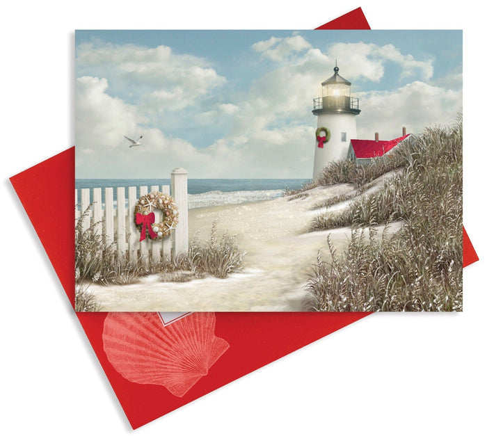 Cape Shore Greeting Card, 7 x 5 inches, red