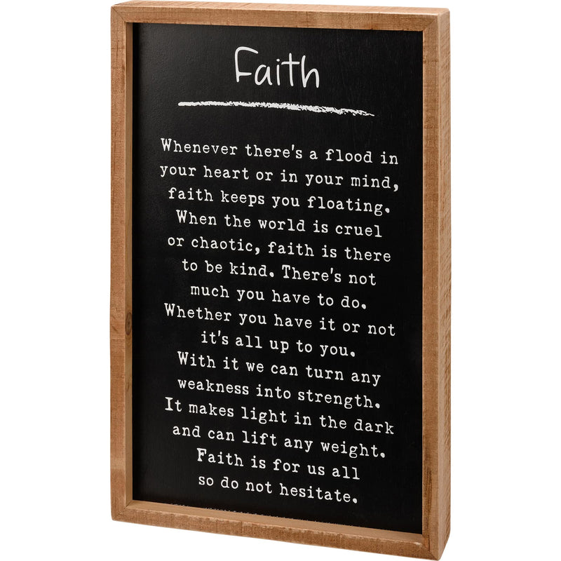 Primitives by Kathy Faith Sentiment Poem Decorative Inset Wooden Box Sign Décor 9x14