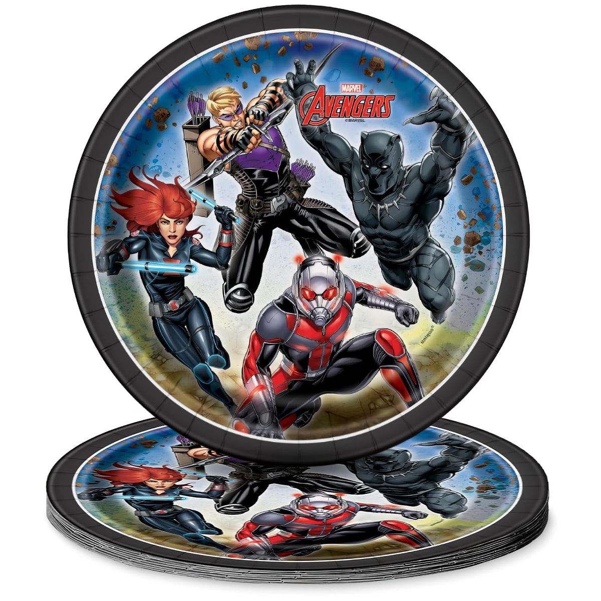 Unique Industries Avengers Round Dessert Party Paper Plates, 7", 8 Ct.