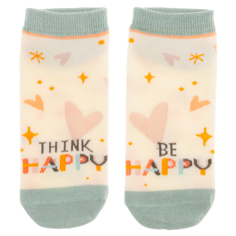 Karma Women Ankle Socks, Think Happy, One Size