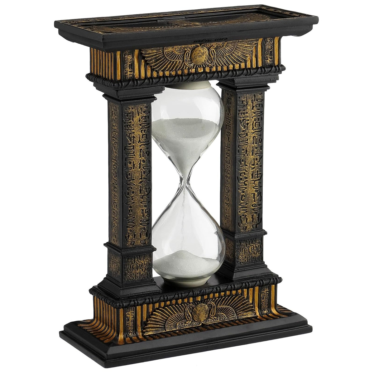 Veronese Design Sculpture, 4.875 x 2.375 x 7.125 inches, Black Gold
