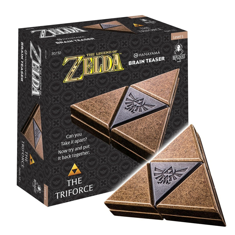 BePuzzled | Legend of Zelda Triforce Hanayama Cast Brain Teaser Mensa Rated Level 5, for Ages 12 and Up