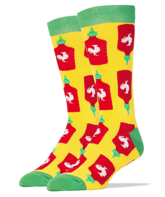 Oooh Yeah Socks Womens Cotton Crew Socks (Holy Sriracha!)