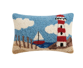Peking Handicraft Pillow, 8 inches by 12 inches by 8 inches, Blue