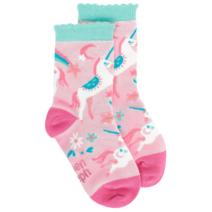 Stephen Joseph Baby Girls' Crew Socks, Pink, Medium