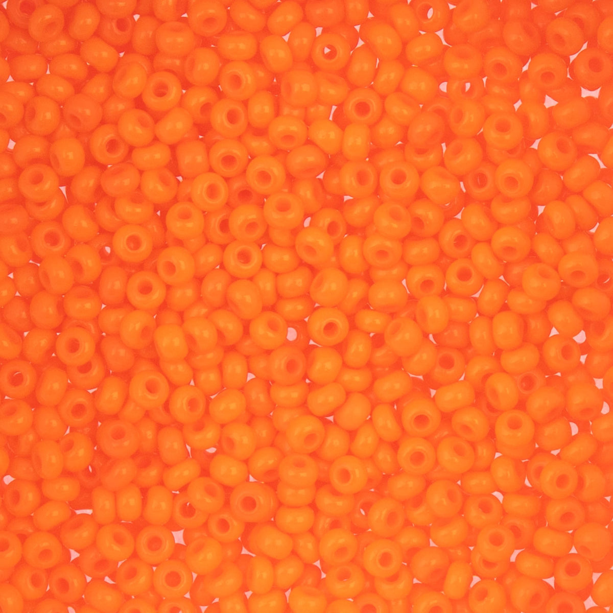 John Bead Craft Bead, 8/0 (3mm), Opaque Orange