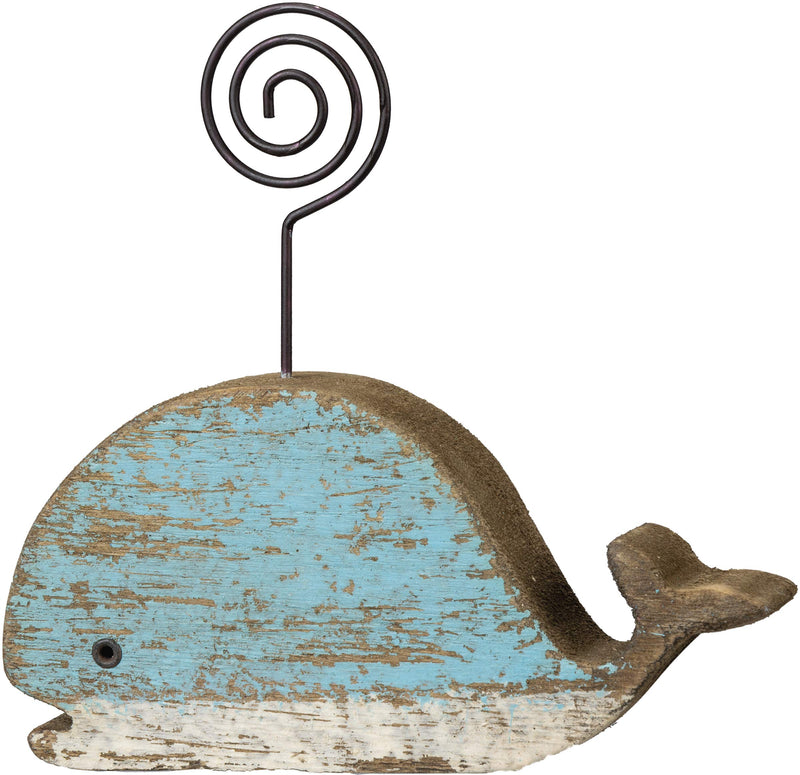 Primitives by Kathy 103281 Wood Photo Holder Blocks, Set of 3, Whales