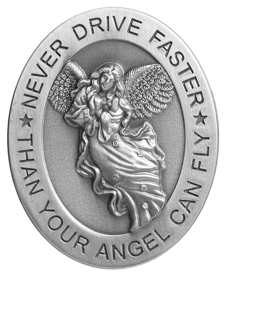 Quanta Angelstar 15725 Metal Visor Clip, 2-1/2-Inch, Never Drive Faster