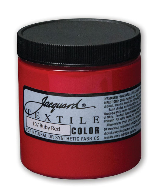 Jacquard Textile Paint 8 Oz Ruby Red