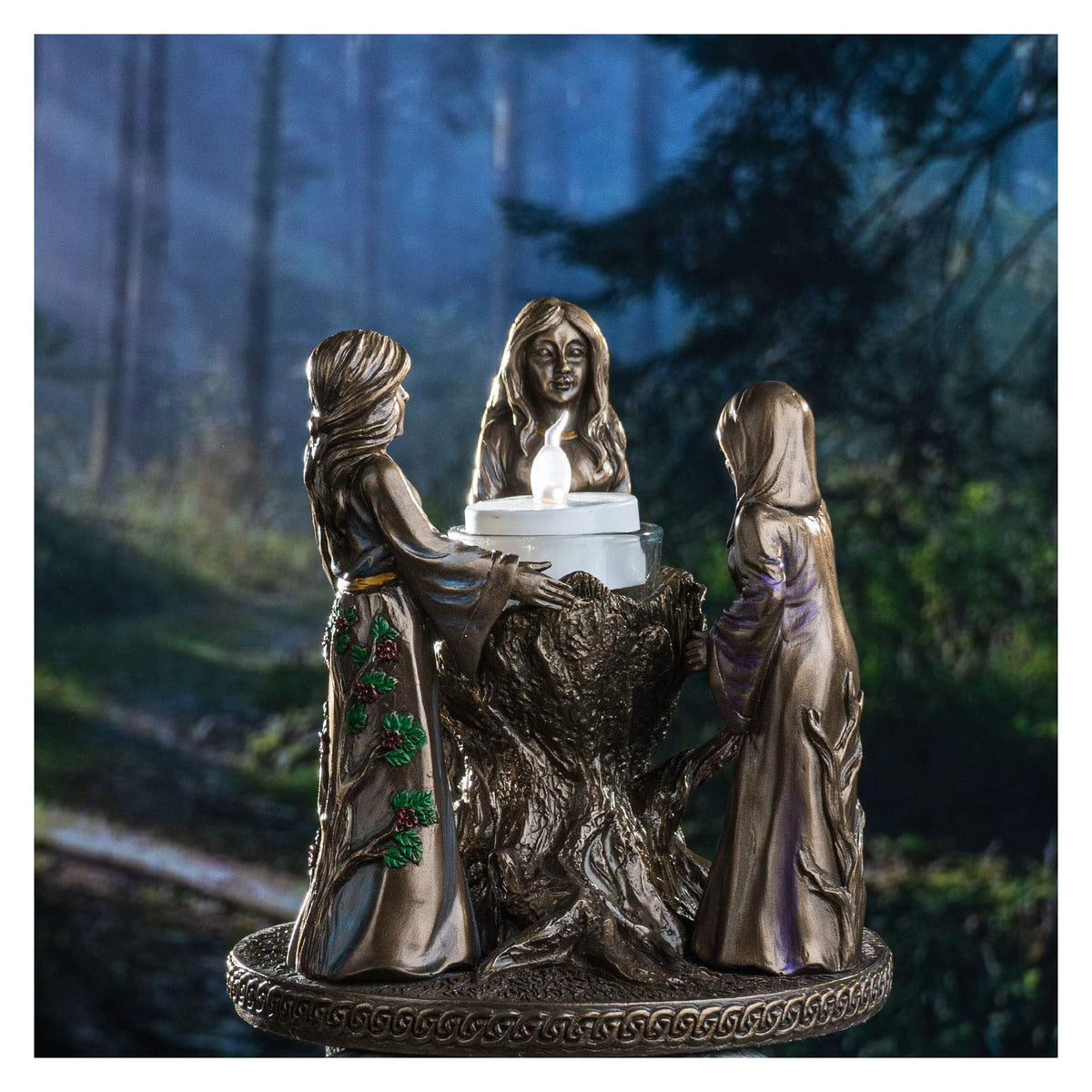 Pacific Giftware Candle Holder, 6 x 5.75 x 5.75 inches, Multicolored