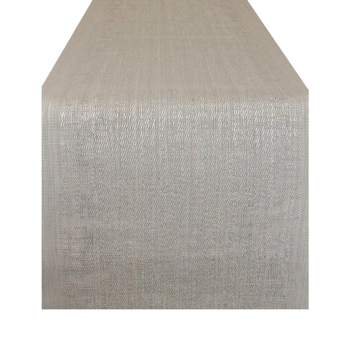 DII Design PVC Tabletop Collection Woven Indoor/Outdoor, Table Runner, 13x72, Gray