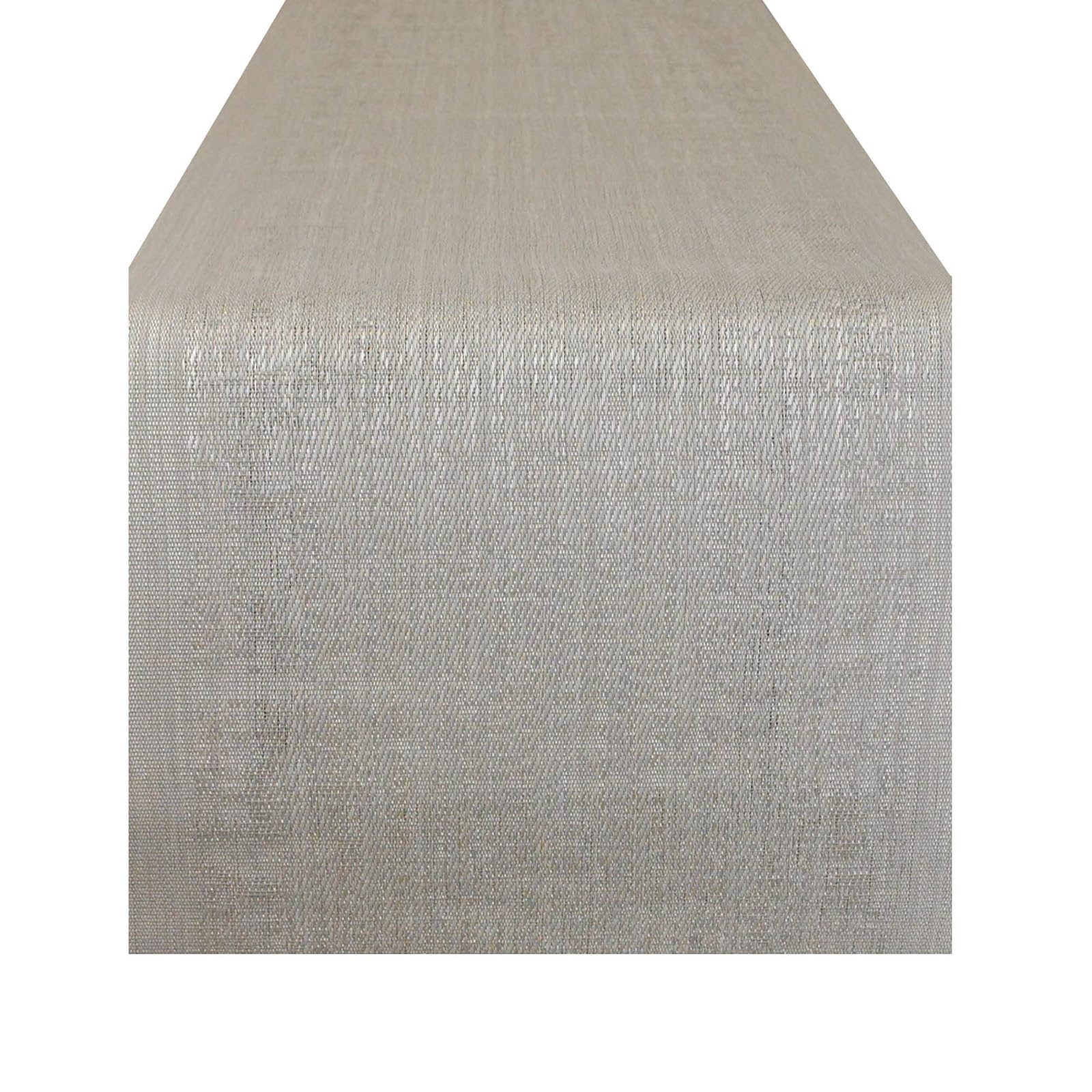 DII Design PVC Tabletop Collection Woven Indoor/Outdoor, Table Runner, 13x72, Gray