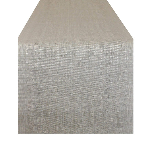 DII Design PVC Tabletop Collection Woven Indoor/Outdoor, Table Runner, 13x72, Gray