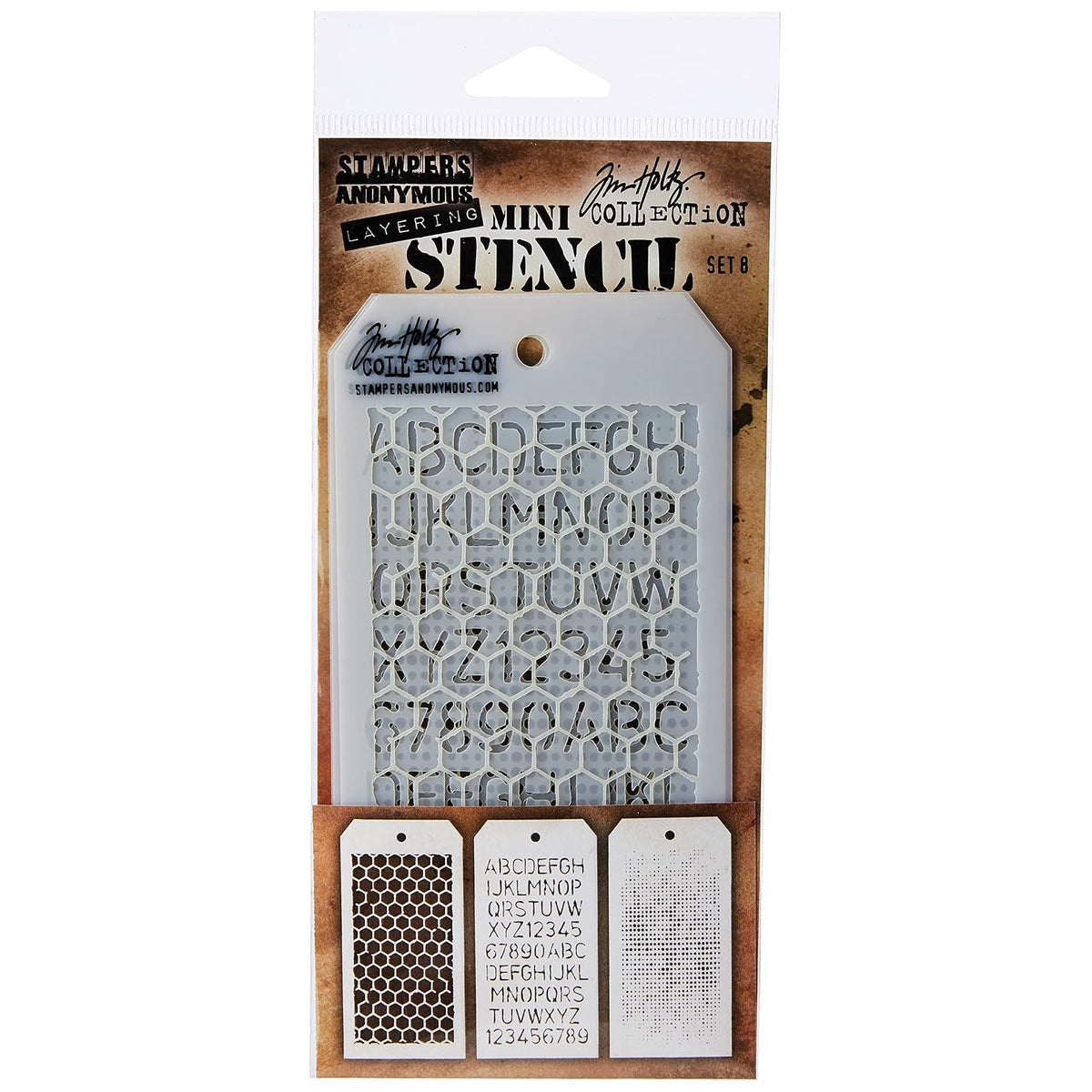 Stampers Anonymous Template Stencil, 8.61x21x0.2 cm, multi-colored