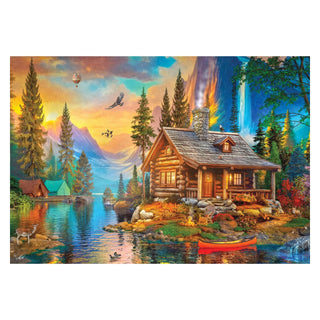 Anatolian Puzzles, 37.75x26, Pine Mountain Sunset