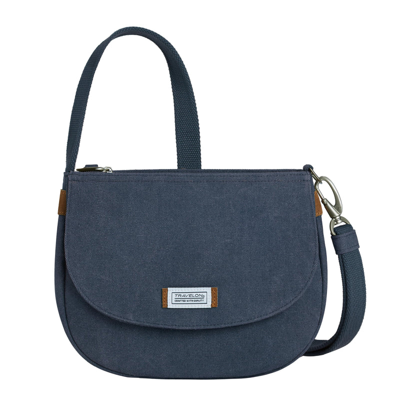 Travelon Heritage Anti-Theft Saddle Crossbody, Indigo