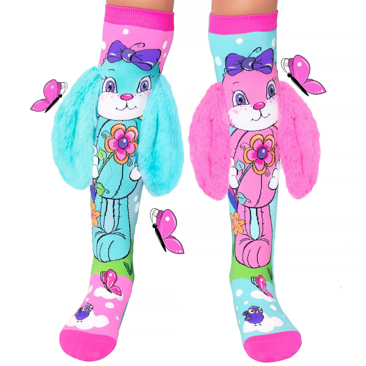 MADMIA Socks, Rainbow Bunny, Casual