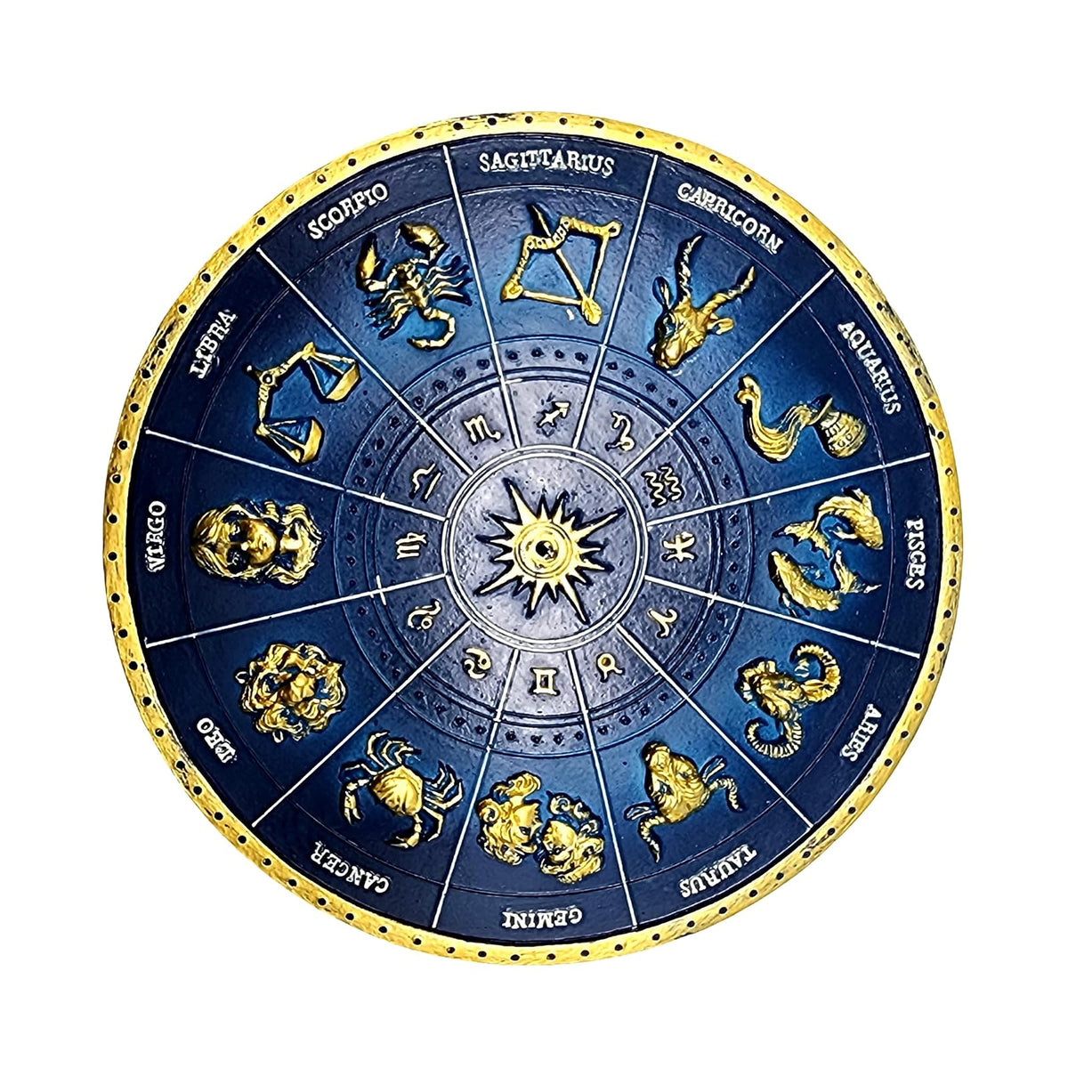 Fantasy Gifts Incense Holder, Blue,gold