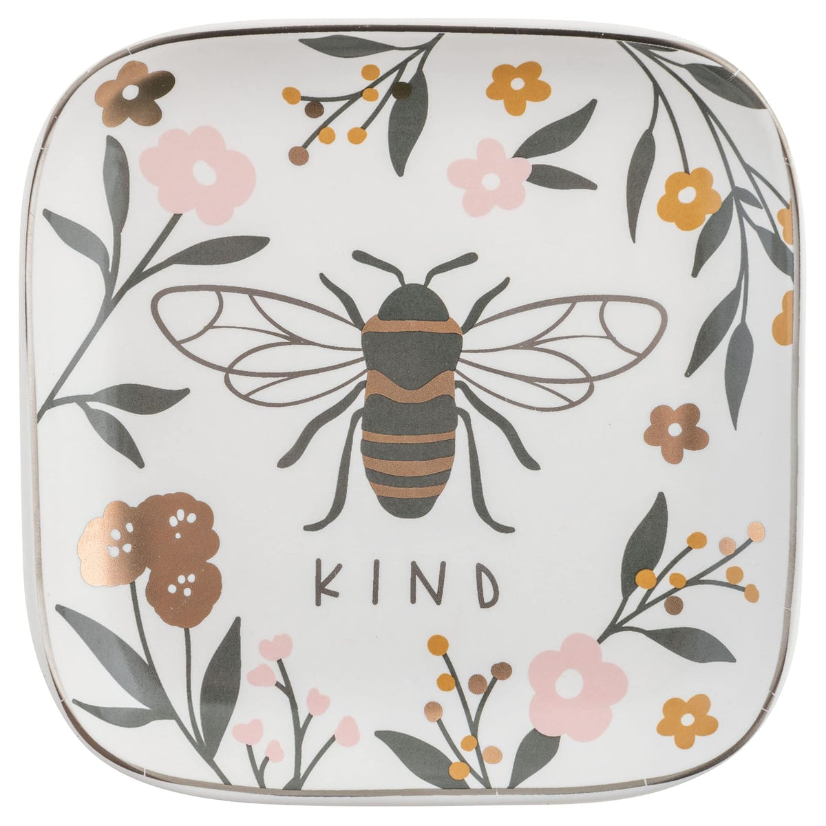 Karma Tray, 4.5" x 4.5" x 0.3", Bee