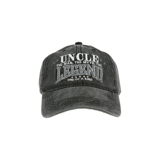 Pavilion Gift Company Hat, Gray & White, Uncle - Adjustable Baseball Cap Hat