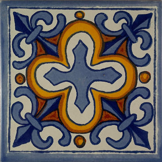 Fine Crafts & Imports Tile, clay, Blue
