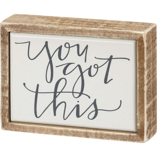 Primitives by Kathy Decorative Signage, 5" x 4", White