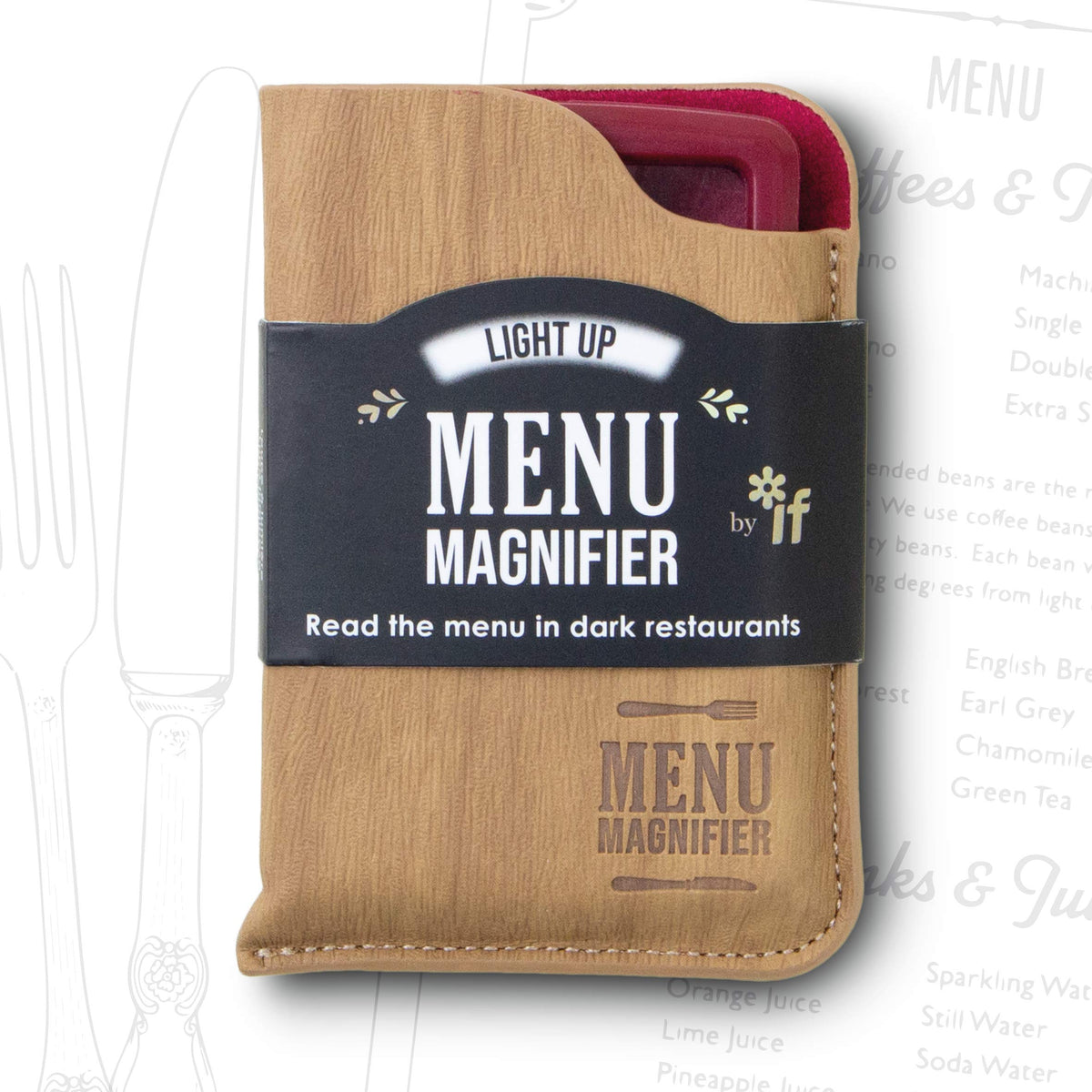 IF Magnifier, One Size, Burgundy