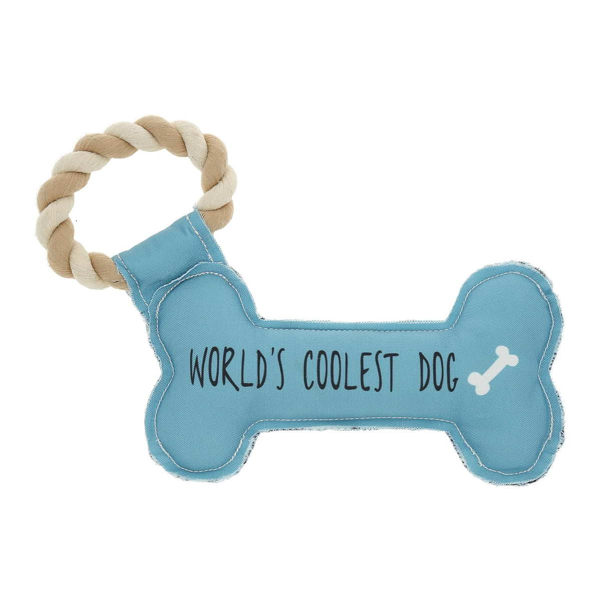 Pavilion Gift Company Pet Toy, 11", Blue, white, and black