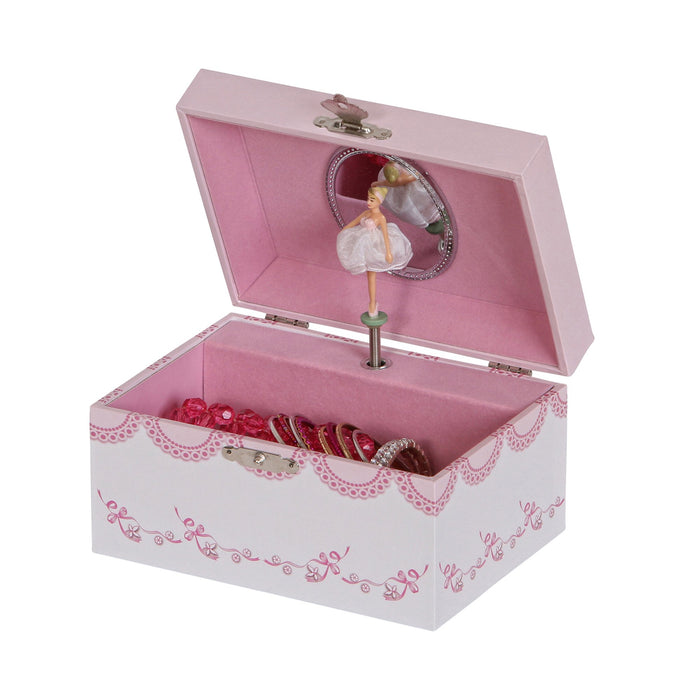 Mele and Co. 00803S16 Clarice Girl's Musical Ballerina Jewelry Box Pink, 6 x 4 x 3