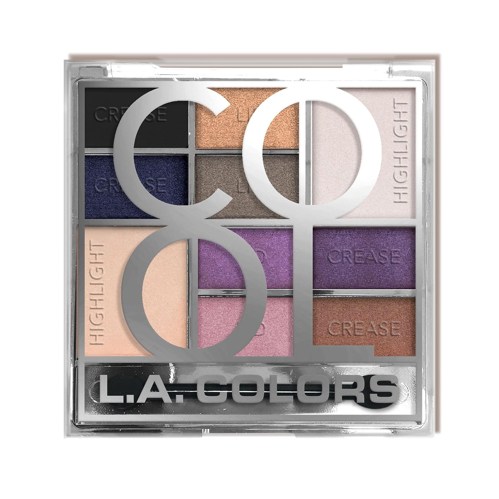 L.A. Girl COLORS Color Block Eyeshadow Palette, Glam