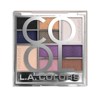 L.A. Girl COLORS Color Block Eyeshadow Palette, Glam