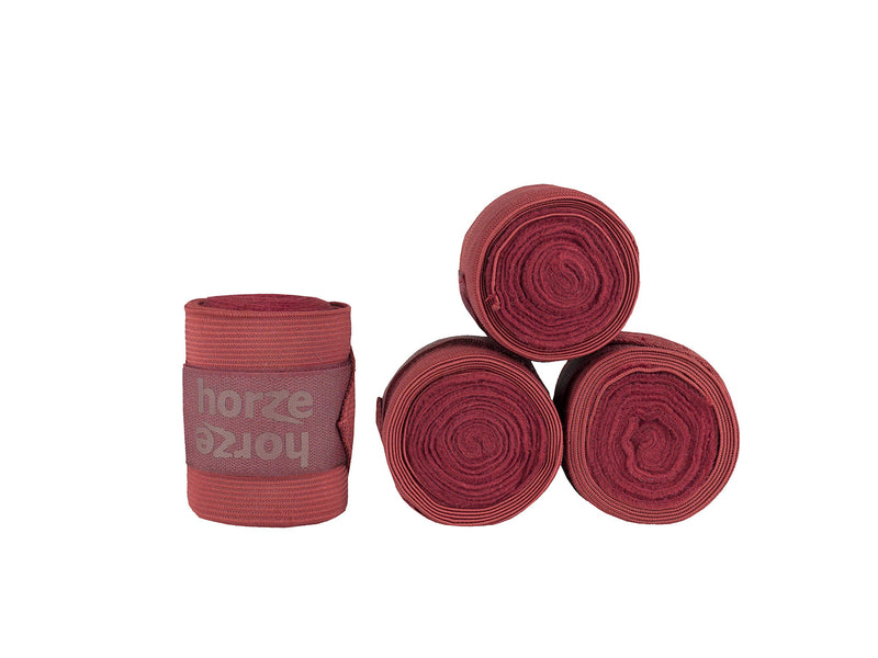 HORZE Nest Combi Bandages - Brick Red - One Size