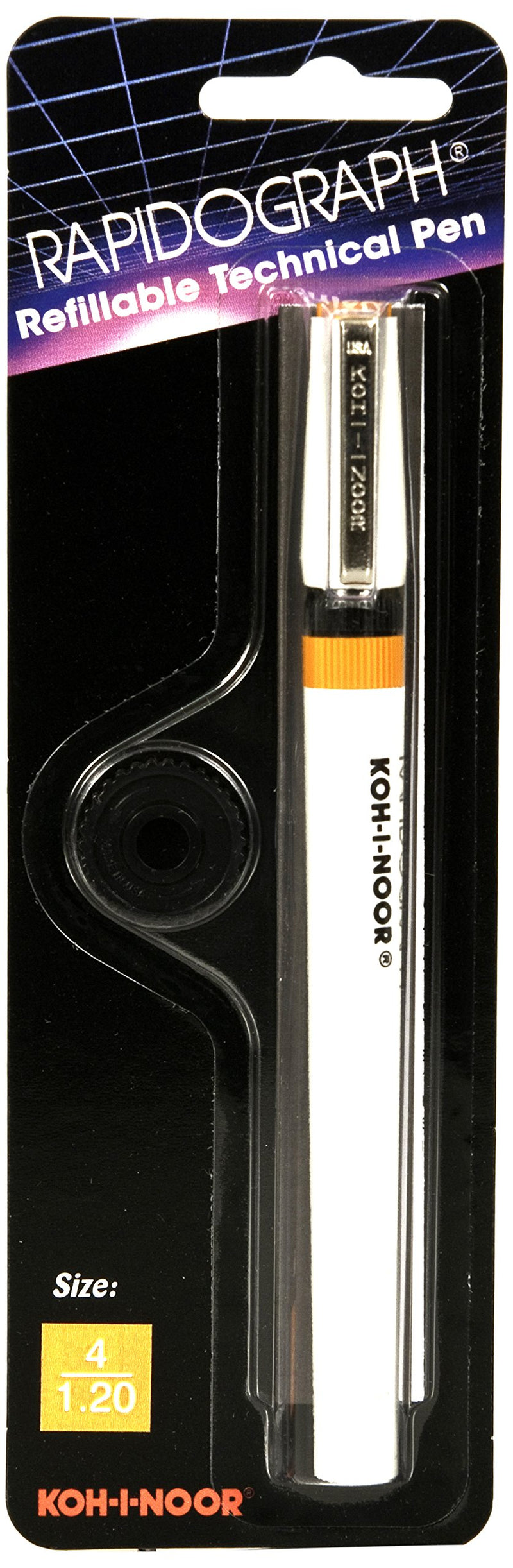 Koh-I-Noor Rapidograph Technical and Artist Pen, 1.20mm Nib, 1 Each (3165.4)