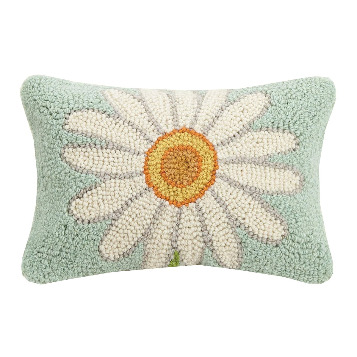 Peking Handicraft Pillow, 8x12 inches, Green, White