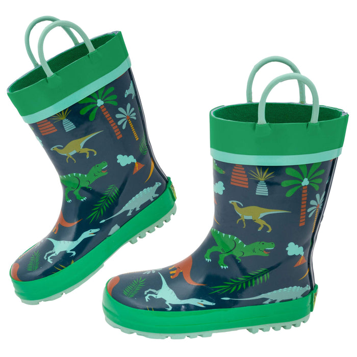 Stephen Joseph Kids Rain Boots Rainboots, DINO, 12