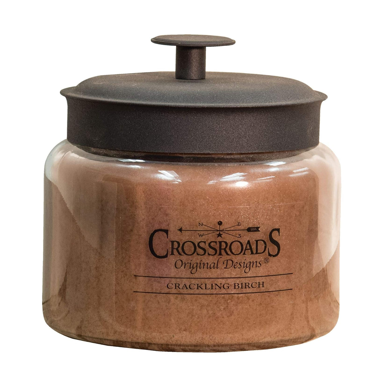 CROSSROADS ORIGINAL DESIGNS Candle, Jar, Tan