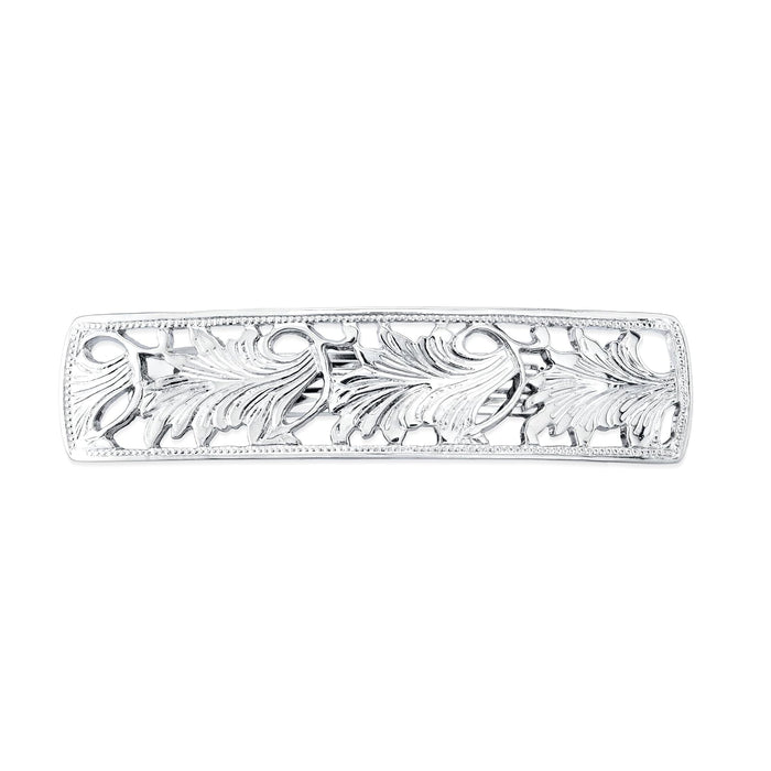 1928 Jewelry Essentials Silver-Tone Bar Hair Barrette