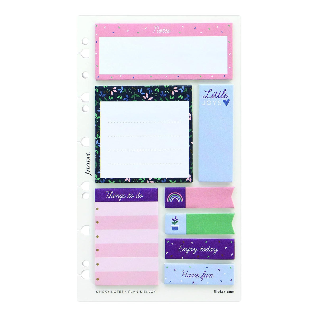 Filofax Self Stick Note, A5, Personal, Multicolor