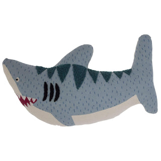 Stephen Joseph Pillow, 17 inches (L) x 12 inches (W) x 4 inches (H), Shark