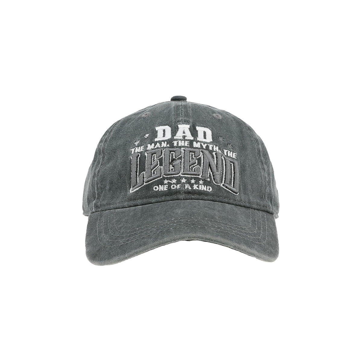 Pavilion Gift Company Hat, Gray & White, Dad - Adjustable Baseball Cap Hat Daddy