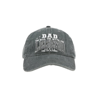Pavilion Gift Company Hat, Gray & White, Dad - Adjustable Baseball Cap Hat Daddy