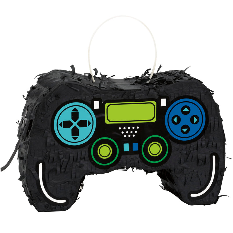 Unique Multicolor Gamer Birthday Controller Mini Pinata Favor Decoration - (8&quot; x 5&quot; x 2.75&quot;), 1 Count | Premium Cardboard Paper, Unique Party Accessory - Perfect Gaming Party Centerpiece