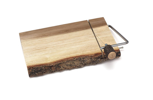 Lipper International Acacia Cheese Slicer with Bark