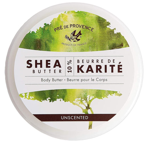 European Soaps Pre de Provence Body Butter Enriched with 10% Shea Butter for Soothing & Moisturizing Dry Skin - Unscented